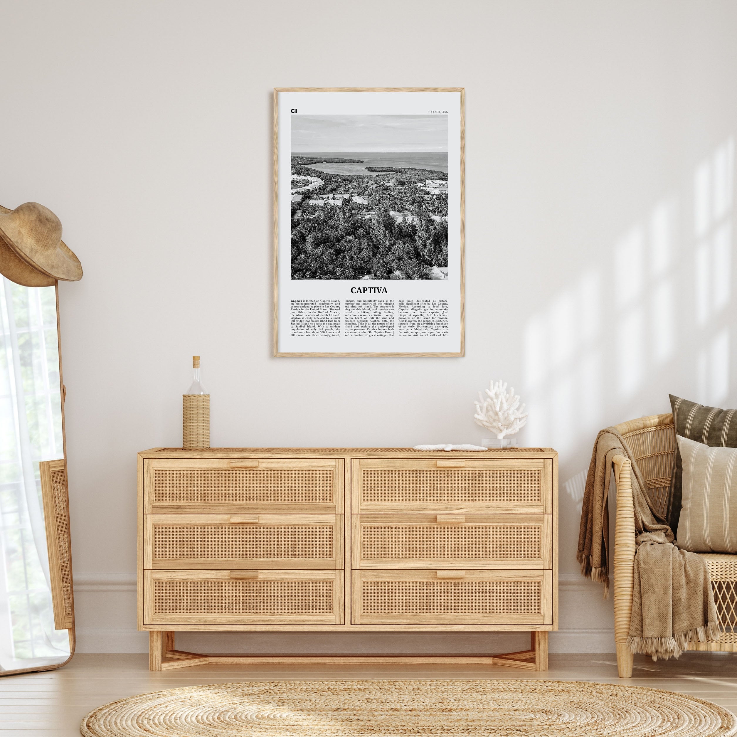 Captiva Travel B&W No 2 Poster