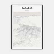 Caracas Map Portrait Poster