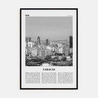 Caracas Travel B&W No 1 Poster
