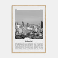 Caracas Travel B&W No 1 Poster