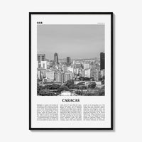 Caracas Print Black and White No 1, Caracas Wall Art, Caracas Poster, Caracas Photo, Caracas Decor, Venezuela, Santiago de León