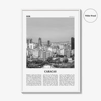 Caracas Print Black and White No 1, Caracas Wall Art, Caracas Poster, Caracas Photo, Caracas Decor, Venezuela, Santiago de León
