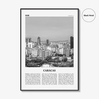 Caracas Print Black and White No 1, Caracas Wall Art, Caracas Poster, Caracas Photo, Caracas Decor, Venezuela, Santiago de León