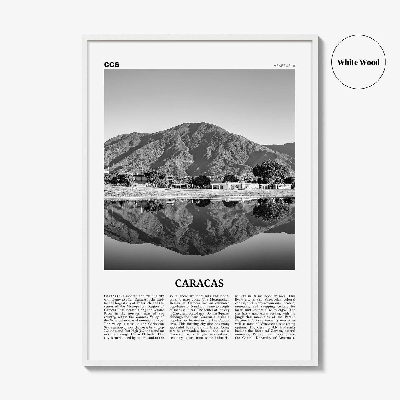 Caracas Print Black and White No 3, Caracas Wall Art, Caracas Poster, Caracas Photo, Caracas Wall Décor, Caracas Map, Venezuela