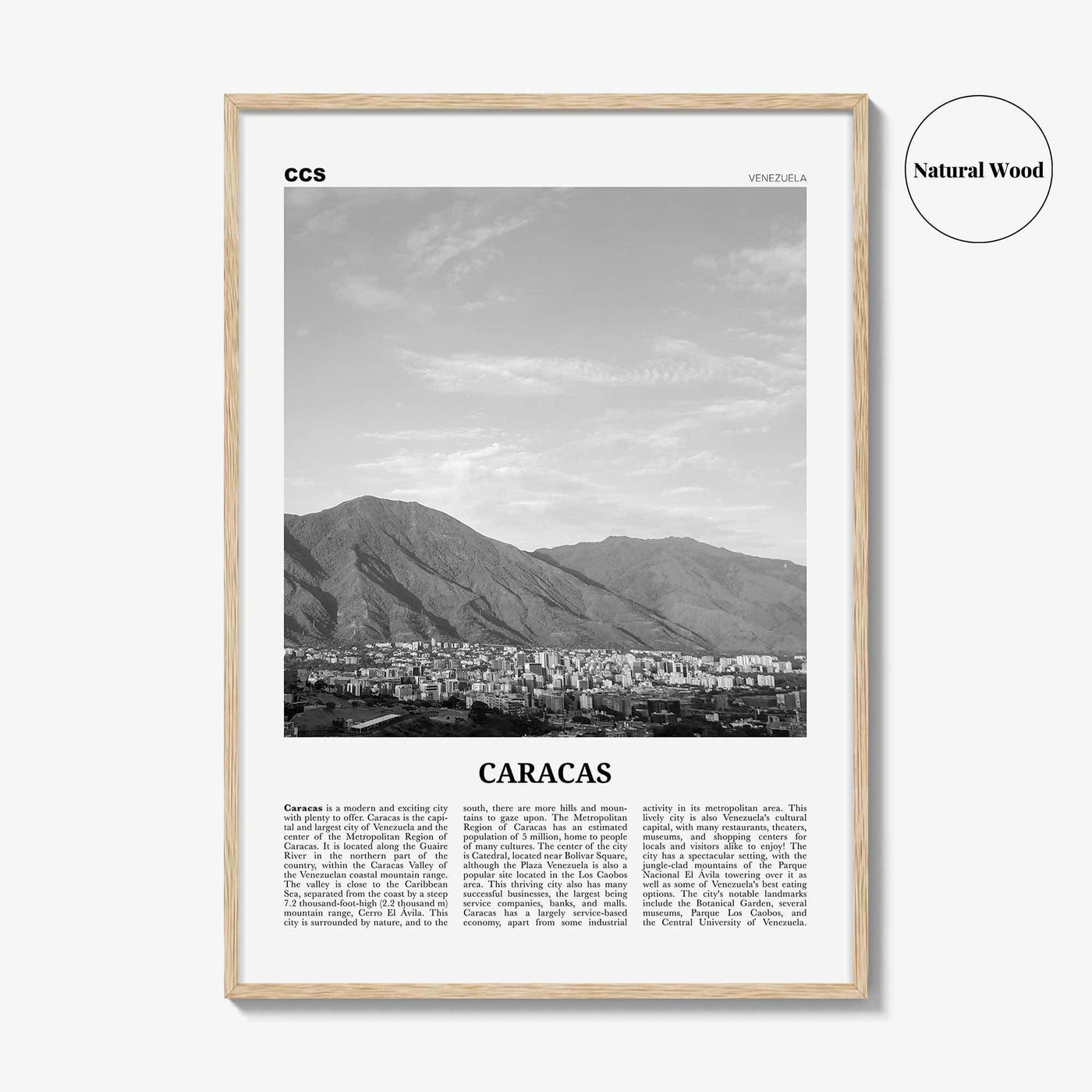 Caracas Print Black and White No 4, Caracas Wall Art, Caracas Poster, Caracas Photo, Caracas Wall Décor, Caracas Map, Venezuela