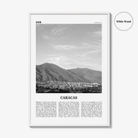 Caracas Print Black and White No 4, Caracas Wall Art, Caracas Poster, Caracas Photo, Caracas Wall Décor, Caracas Map, Venezuela