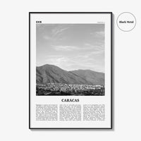 Caracas Print Black and White No 4, Caracas Wall Art, Caracas Poster, Caracas Photo, Caracas Wall Décor, Caracas Map, Venezuela