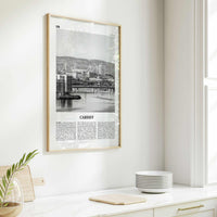 Cardiff Print Black and White, Cardiff Wall Art, Cardiff Poster, Cardiff Photo, Cardiff Wall Decor, Wales, UK, United Kingdom, Europe