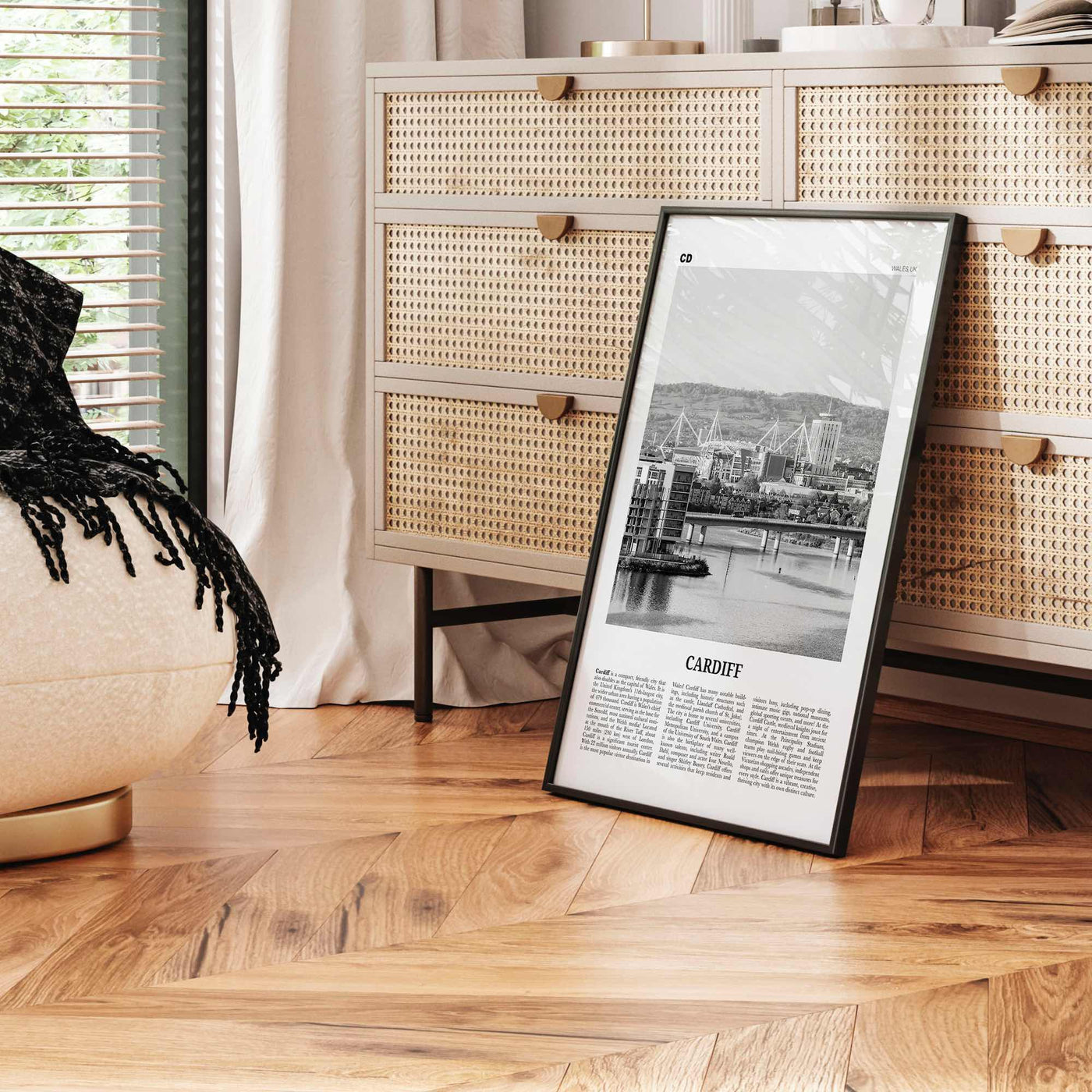 Cardiff Print Black and White, Cardiff Wall Art, Cardiff Poster, Cardiff Photo, Cardiff Wall Decor, Wales, UK, United Kingdom, Europe