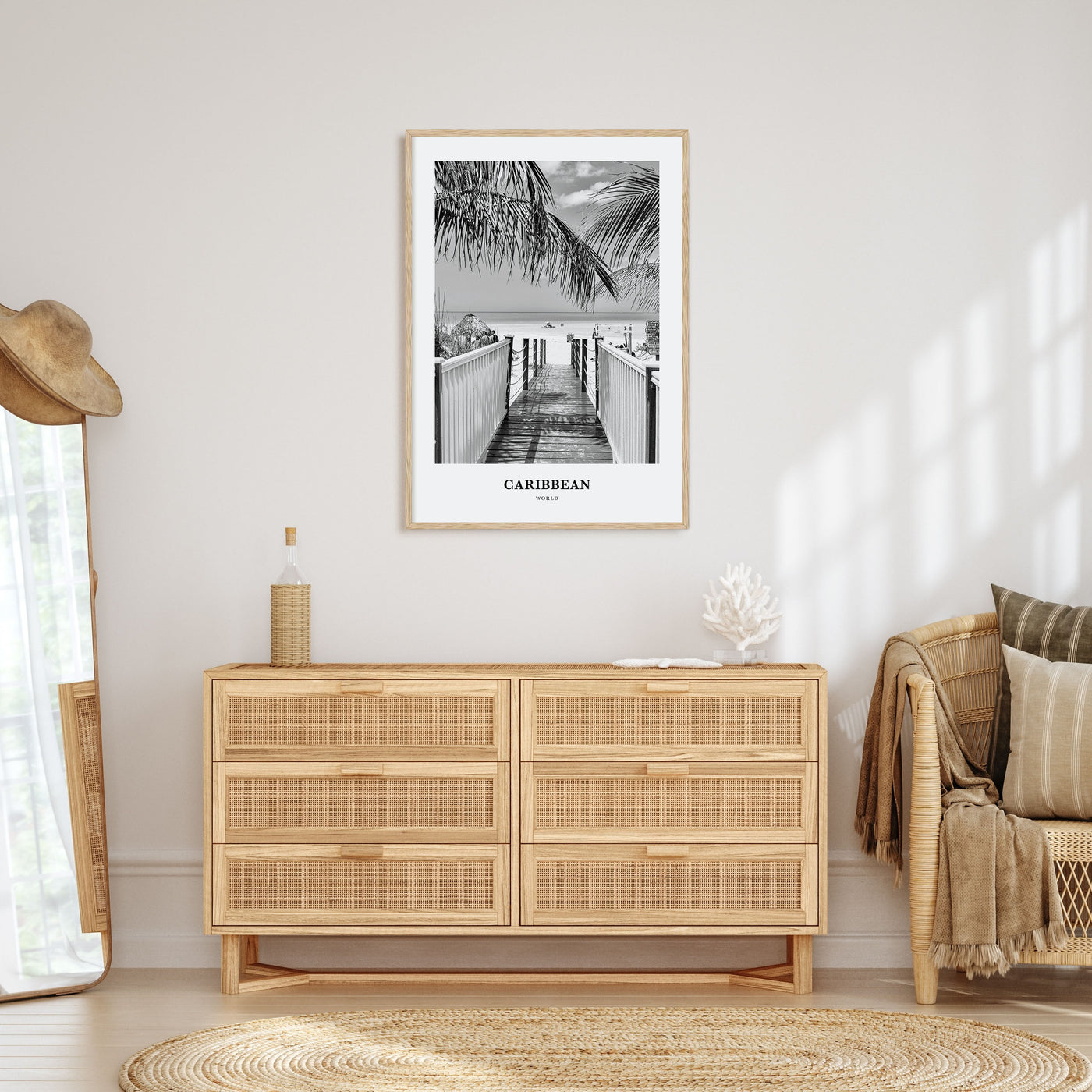 Caribbean Portrait B&W No 2 Poster
