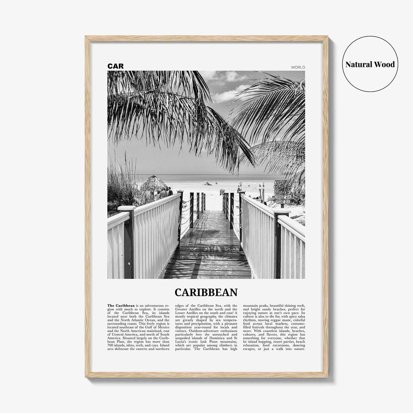 Caribbean Print Black and White No 2, Caribbean Wall Art, Caribbean Poster, Caribbean Photo, Caribbean Wall Decor, City Art Print