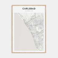 Carlsbad Map Portrait Poster