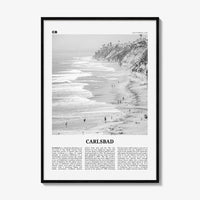 Carlsbad Print Black and White No 1, Carlsbad Wall Art, Carlsbad Poster, Carlsbad Photo, Carlsbad, California, USA, United States