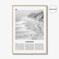 Carlsbad Print Black and White No 1, Carlsbad Wall Art, Carlsbad Poster, Carlsbad Photo, Carlsbad, California, USA, United States
