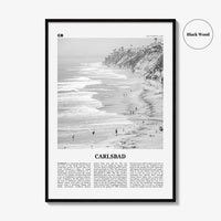 Carlsbad Print Black and White No 1, Carlsbad Wall Art, Carlsbad Poster, Carlsbad Photo, Carlsbad, California, USA, United States