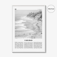 Carlsbad Print Black and White No 1, Carlsbad Wall Art, Carlsbad Poster, Carlsbad Photo, Carlsbad, California, USA, United States