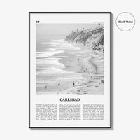 Carlsbad Print Black and White No 1, Carlsbad Wall Art, Carlsbad Poster, Carlsbad Photo, Carlsbad, California, USA, United States