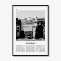 Carlsbad Print Black and White No 2, Carlsbad Wall Art, Carlsbad Poster, Carlsbad Photo, Carlsbad, California, USA, United States
