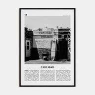 Carlsbad Travel B&W No 2 Poster