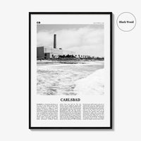 Carlsbad Print Black and White No 3, Carlsbad Wall Art, Carlsbad Poster, Carlsbad Photo, Carlsbad Wall Décor, Carlsbad Map, California, USA