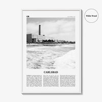 Carlsbad Print Black and White No 3, Carlsbad Wall Art, Carlsbad Poster, Carlsbad Photo, Carlsbad Wall Décor, Carlsbad Map, California, USA