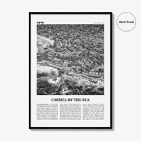 Carmel By The Sea Print Black and White, Carmel Wall Art, Carmel Poster, Carmel Photo, California, USA, United States, North America