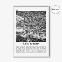 Carmel By The Sea Print Black and White, Carmel Wall Art, Carmel Poster, Carmel Photo, California, USA, United States, North America