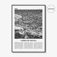 Carmel By The Sea Print Black and White, Carmel Wall Art, Carmel Poster, Carmel Photo, California, USA, United States, North America