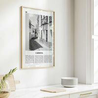 Carmona Print Black and White, Carmona Wall Art, Carmona Poster, Carmona Photo, Carmona Wall Décor, Carmona Map, Spain