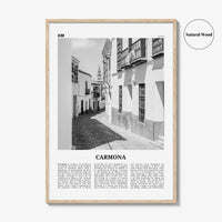 Carmona Print Black and White, Carmona Wall Art, Carmona Poster, Carmona Photo, Carmona Wall Décor, Carmona Map, Spain