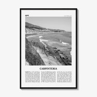 Carpinteria Print Black and White, Carpinteria Wall Art, Carpinteria Poster, Carpinteria Photo, Carpinteria Décor, California, USA