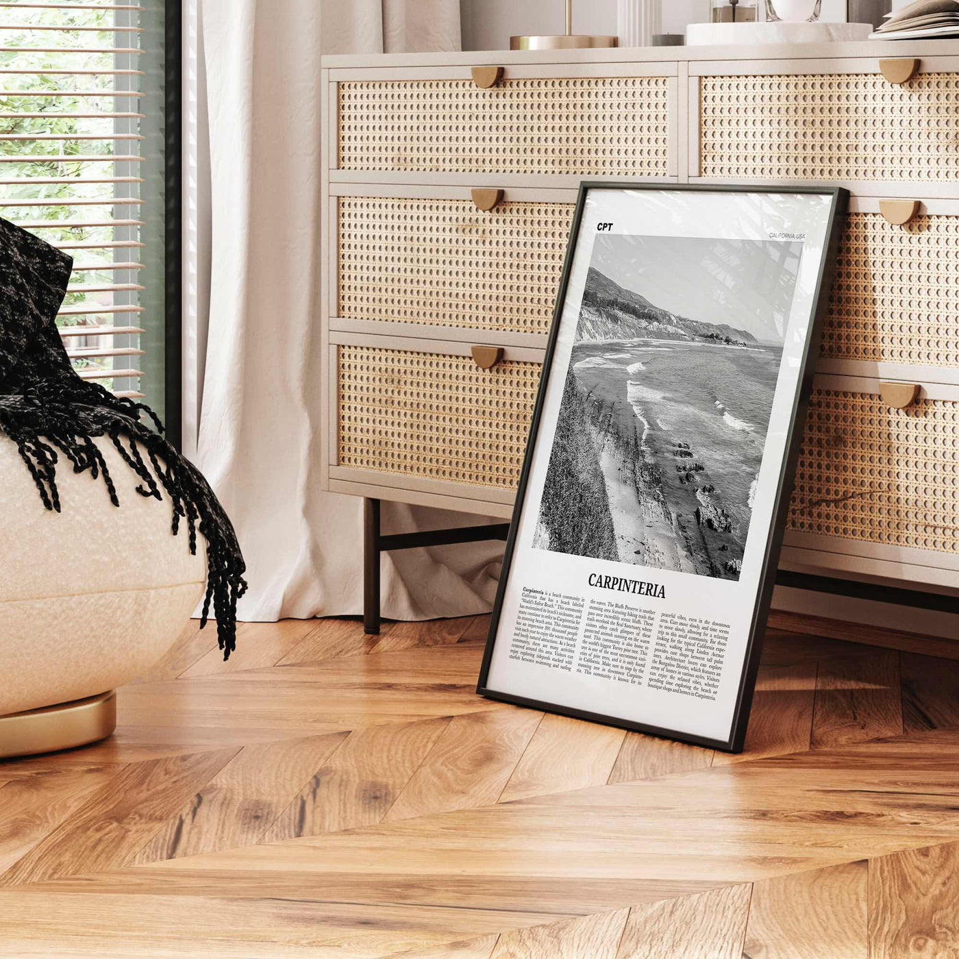 Carpinteria Print Black and White, Carpinteria Wall Art, Carpinteria Poster, Carpinteria Photo, Carpinteria Décor, California, USA