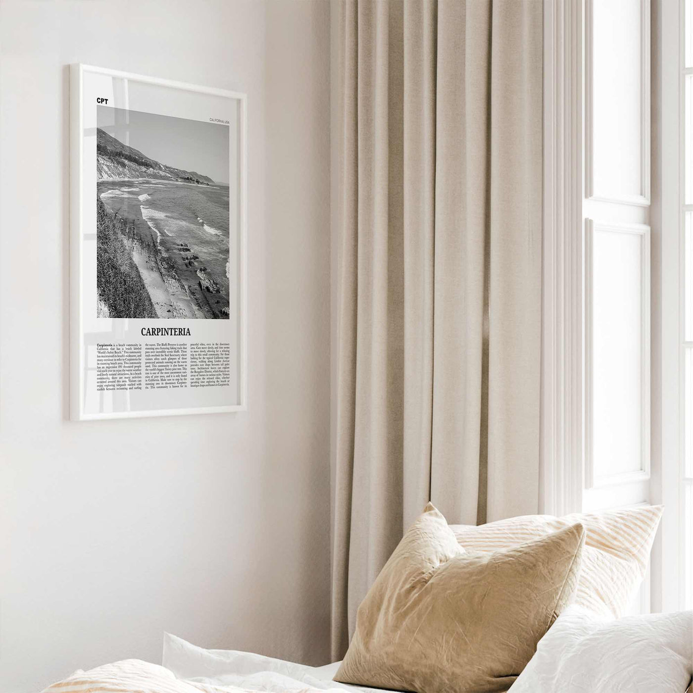Carpinteria Print Black and White, Carpinteria Wall Art, Carpinteria Poster, Carpinteria Photo, Carpinteria Décor, California, USA