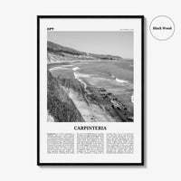 Carpinteria Print Black and White, Carpinteria Wall Art, Carpinteria Poster, Carpinteria Photo, Carpinteria Décor, California, USA