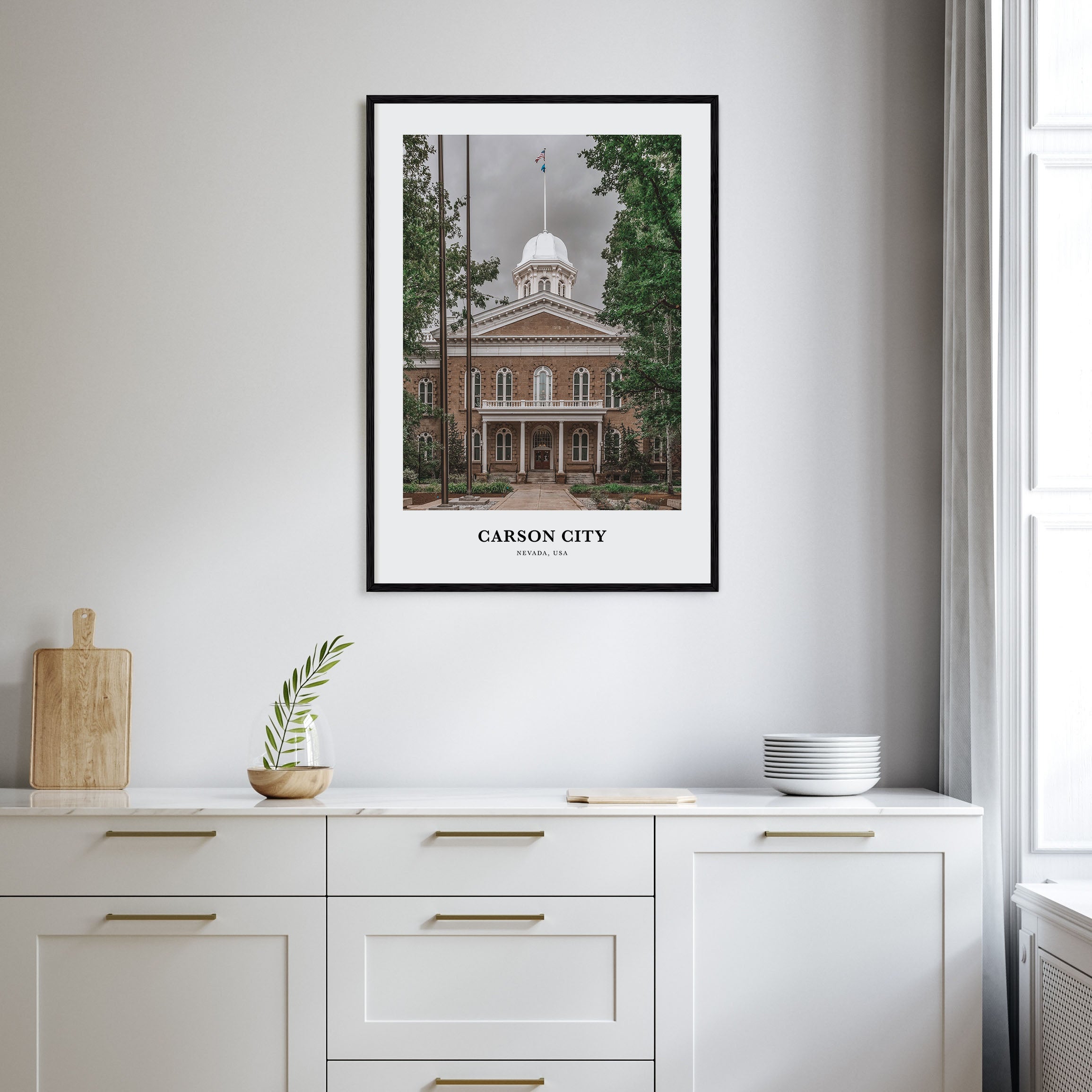 Carson City Portrait Color Poster