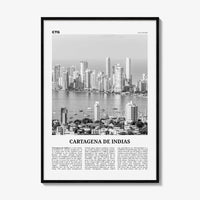 Cartagena de Indias Print Black and White, Cartagena Wall Art, Cartagena Poster, Cartagena Photo, Colombia, Cartagena de Indias