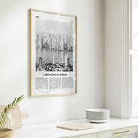 Cartagena de Indias Print Black and White, Cartagena Wall Art, Cartagena Poster, Cartagena Photo, Colombia, Cartagena de Indias