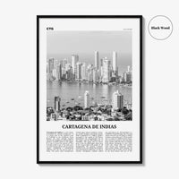 Cartagena de Indias Print Black and White, Cartagena Wall Art, Cartagena Poster, Cartagena Photo, Colombia, Cartagena de Indias