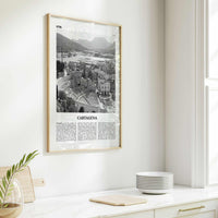Cartagena Print Black and White Spain, Cartagena Wall Art, Cartagena Poster, Cartagena Photo, Cartagena Wall Décor, Cartagena Map, Spain
