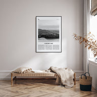 Carters Lake Travel B&W Poster