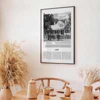 Cary Print Black and White, Cary Wall Art, Cary Poster, Cary Photo, Cary Wall Décor, Cary Map, North Carolina, USA