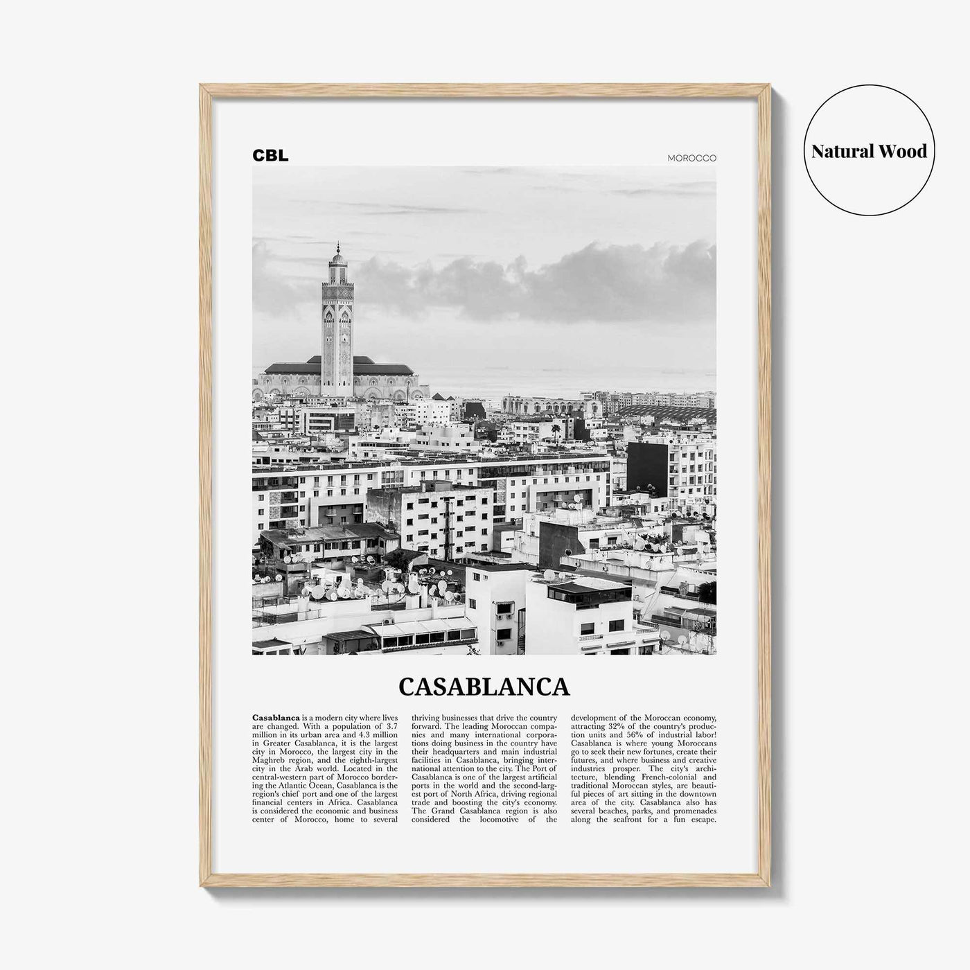 Casablanca Print Black and White, Casablanca Wall Art, Casablanca Poster, Casablanca Photo, Casablanca Wall Decor, Morocco, Africa