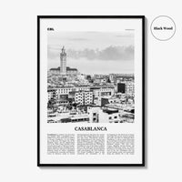 Casablanca Print Black and White, Casablanca Wall Art, Casablanca Poster, Casablanca Photo, Casablanca Wall Decor, Morocco, Africa