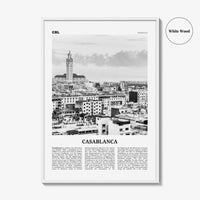 Casablanca Print Black and White, Casablanca Wall Art, Casablanca Poster, Casablanca Photo, Casablanca Wall Decor, Morocco, Africa