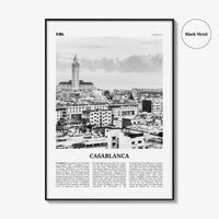 Casablanca Print Black and White, Casablanca Wall Art, Casablanca Poster, Casablanca Photo, Casablanca Wall Decor, Morocco, Africa
