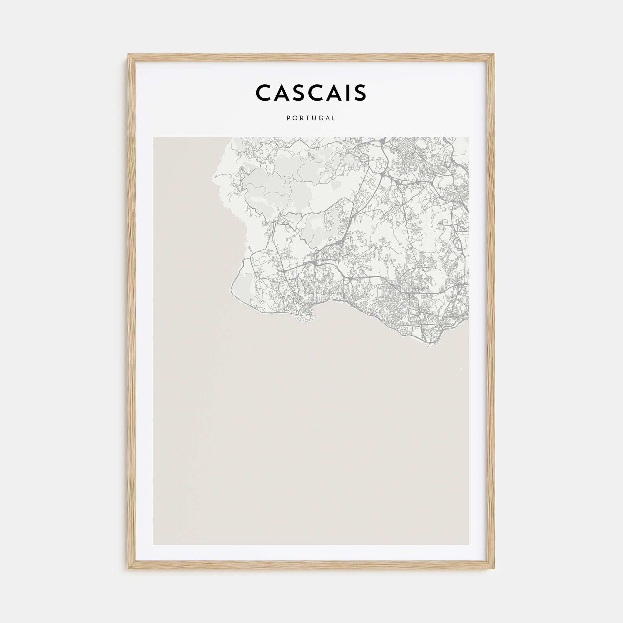 Cascais Map Portrait Poster