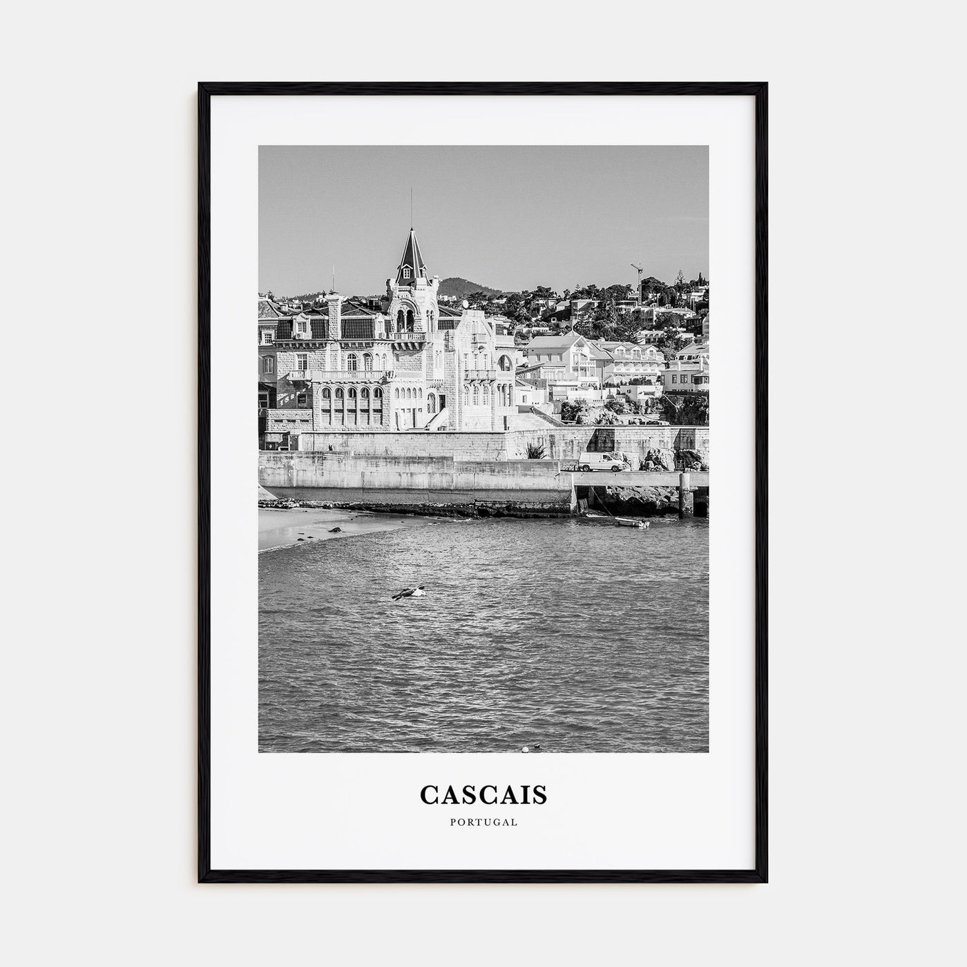 Cascais Portrait B&W Poster