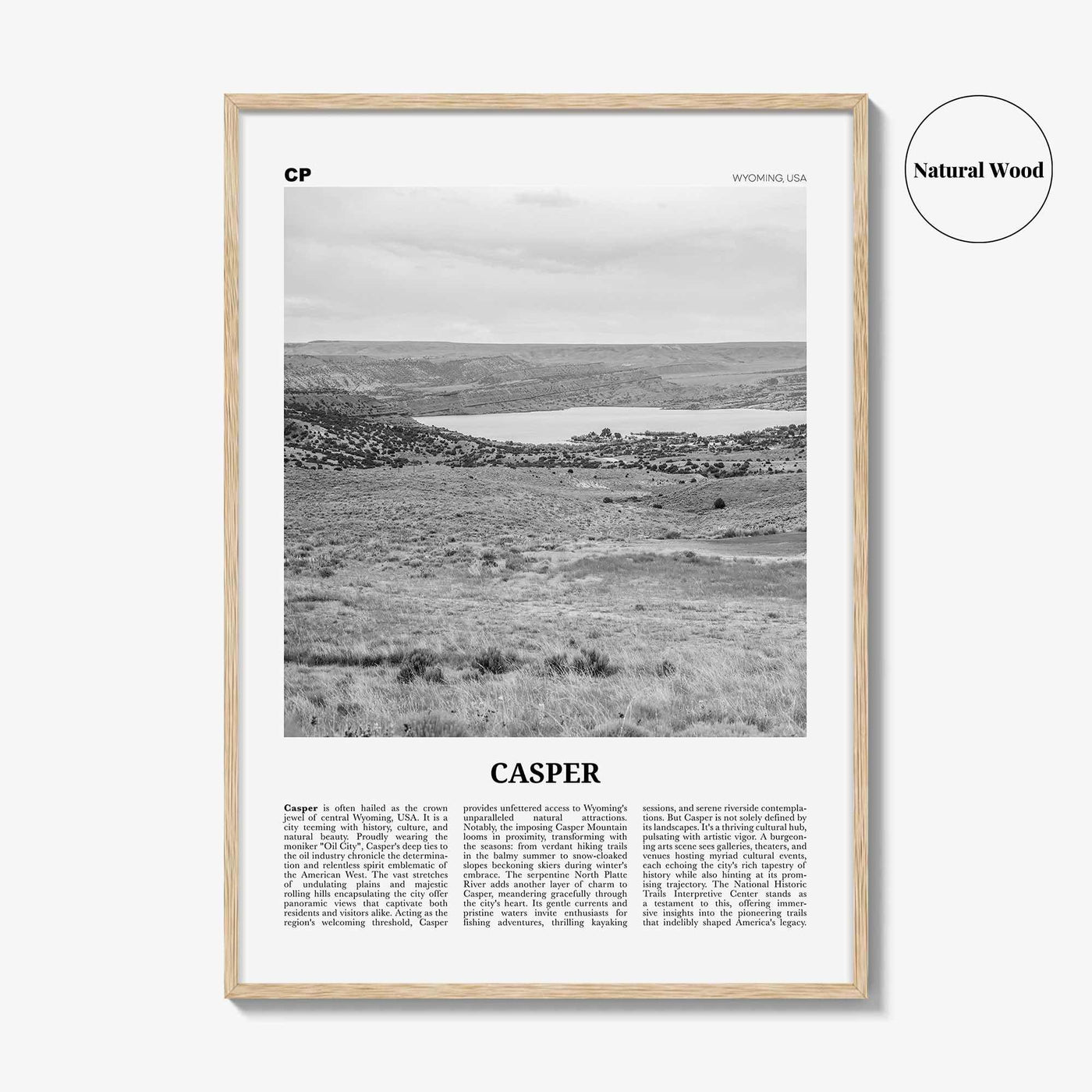 Casper Print Black and White, Casper Wall Art, Casper Poster, Casper Photo, Casper Wall Décor, Casper Map Poster