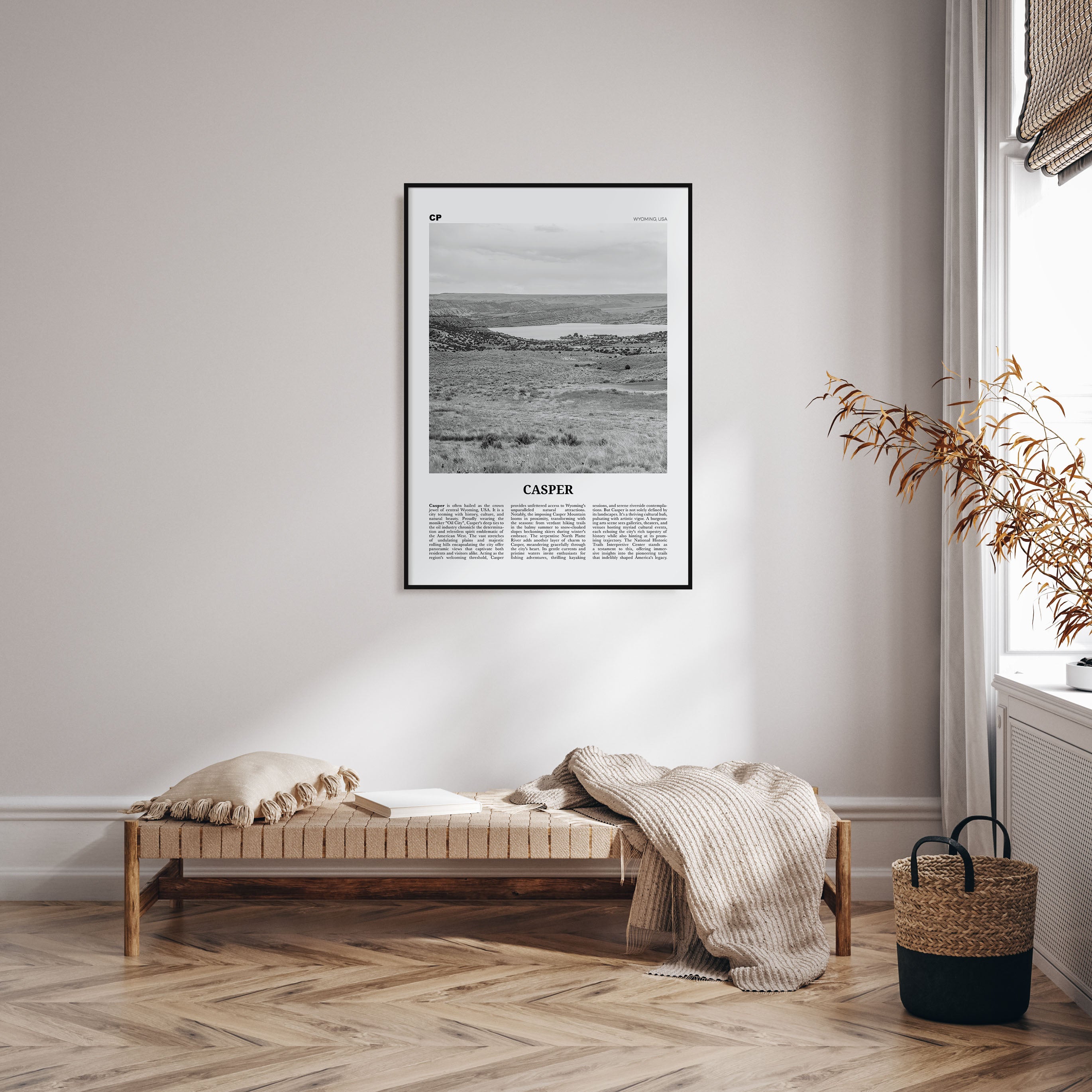 Casper Travel B&W Poster