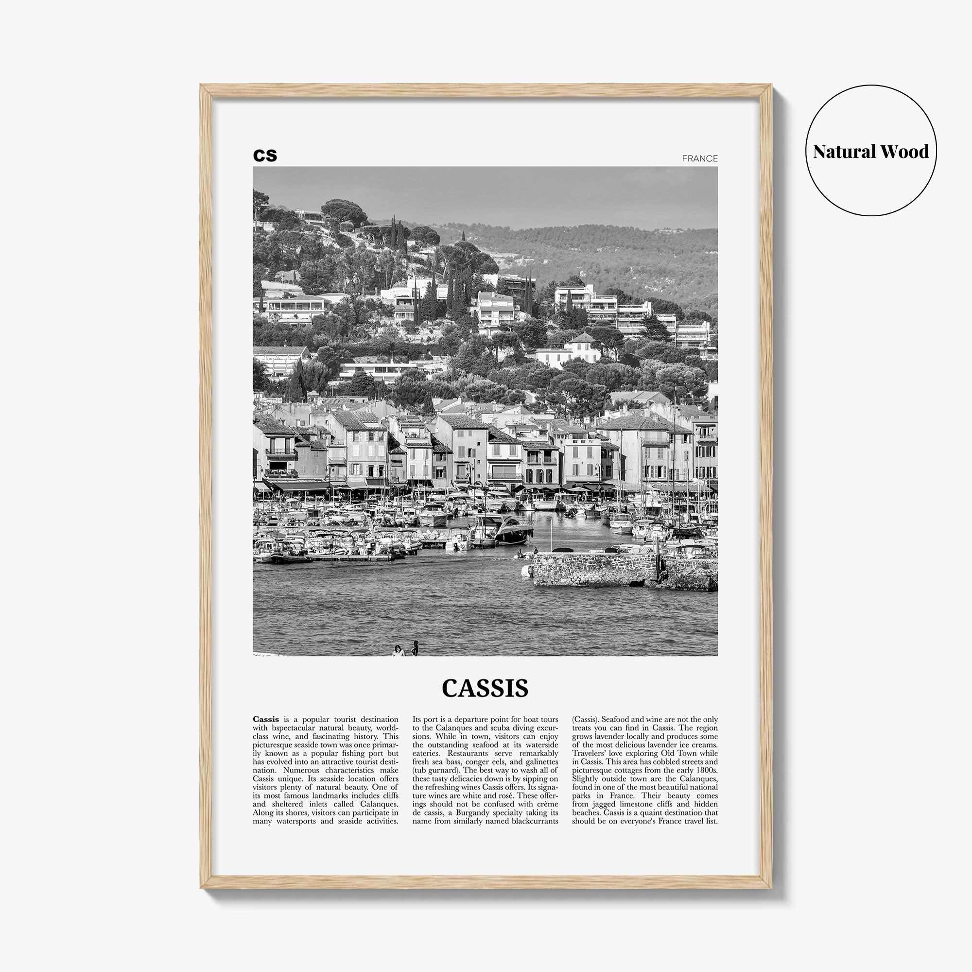 Cassis Print Black and White, Cassis Wall Art, Cassis Poster, Cassis Photo, Cassís, Provence-Alpes-Côte d'Azur, French Riviera, France